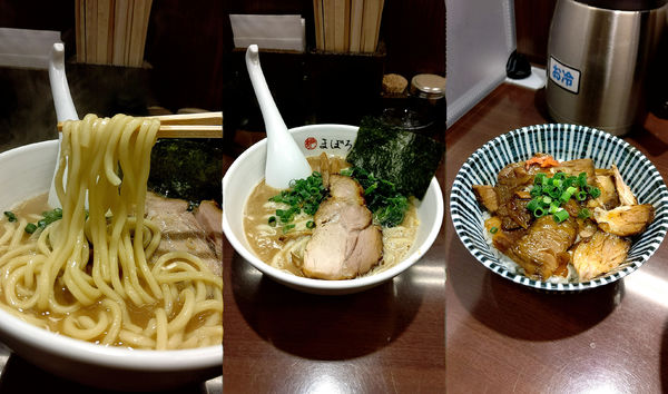 「『らーめん+特製肉丼(¥760+350)』」@豚骨醤油らーめん まぼろしの写真