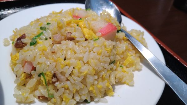 「半チャーハン、バンバ鶏ラーメン」@瑞麟軒の写真