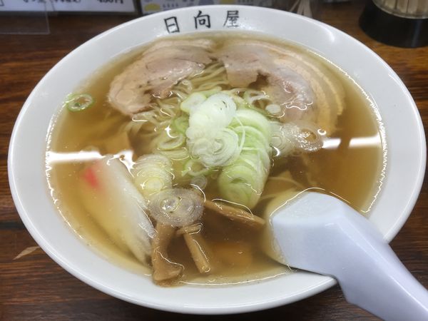 「らーめん 650円」@青竹手打ちラーメン 日向屋の写真