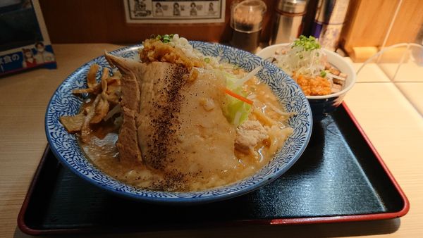 「ZANらーめん 味噌ちゃんこご飯」@らー麺土俵 鶴嶺峰の写真