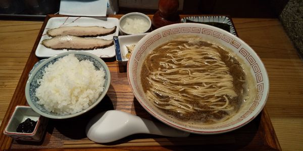 「鰯定食」@炭火焼濃厚中華そば 海富道の写真