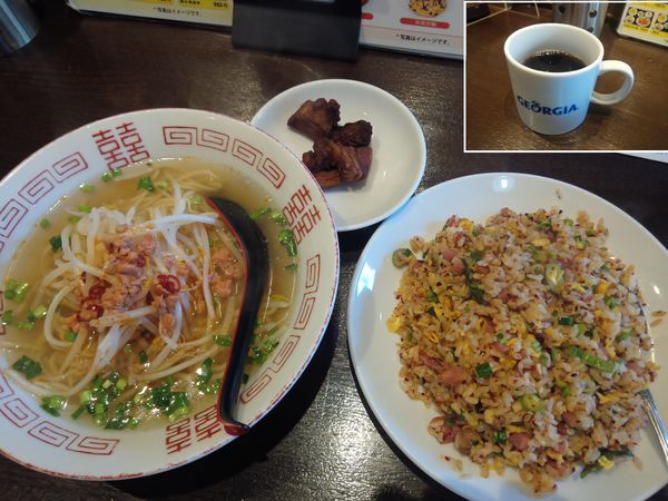 「ラーメンセット（台湾塩ラーメン＋ニンニクチャーハン」@台湾料理 太和菜工坊の写真