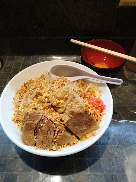 「まぜそば」@まぜそば(麺)マゼロー 小岩店の写真