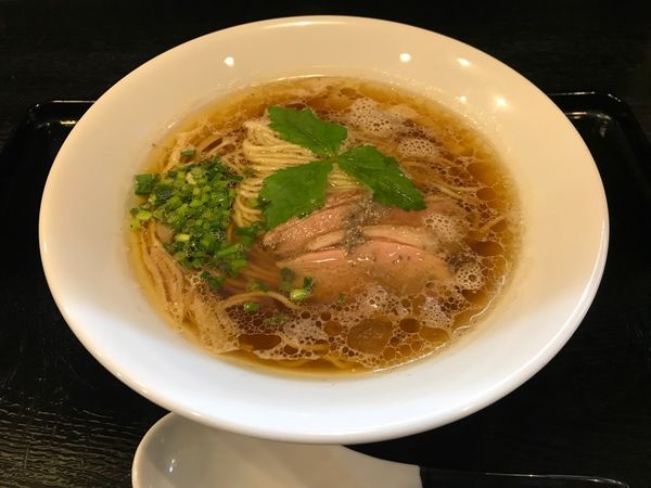 「【限定】鴨のせ中華そば」@麺屋 中川會 住吉店の写真