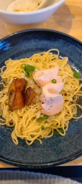 「阿波尾鶏の和え玉　じゃがバター添え」@中華そば ひしおの写真