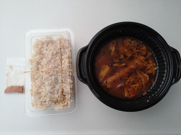 「（テイクアウト）スープカレー＋玄米（１００円）＝５００円」@カレー食堂 心 秋葉原店の写真