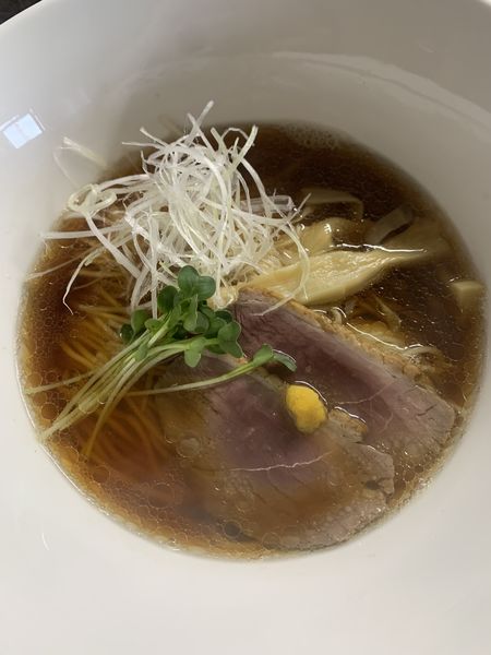 「淡麗鴨中華そば　柚子醤油　890円」@鴨麺処 和の写真