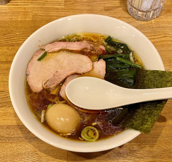 「手打中華＋味玉」@白河中華そば こすがの写真