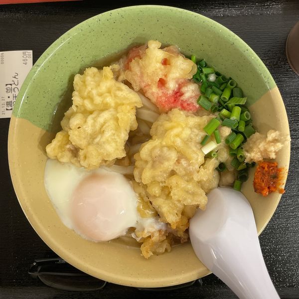 「とり天うどん 温（並）」@TOMBOの写真