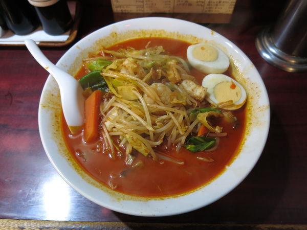 「激辛湯麺:1270円」@ビックラーメン 虎ノ門店の写真