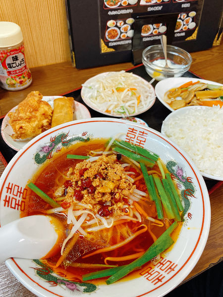 「台湾ラーメン＋八宝菜定食 980円」@台湾料理 鑫旺の写真