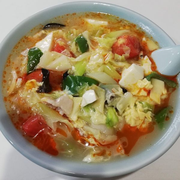 「酸辣湯麺」@十八番の写真