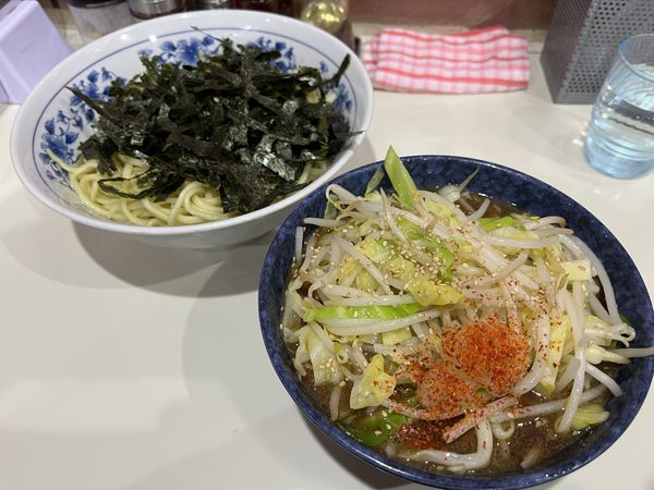 「もり野菜 890円(麺カタメ) 刻み海苔50円」@所沢大勝軒の写真