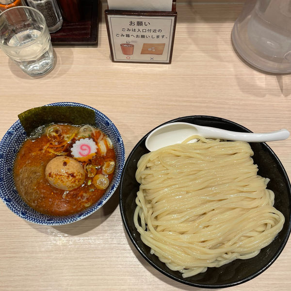 「辛つけ麺」@頑者製麺所 エキア成増店の写真