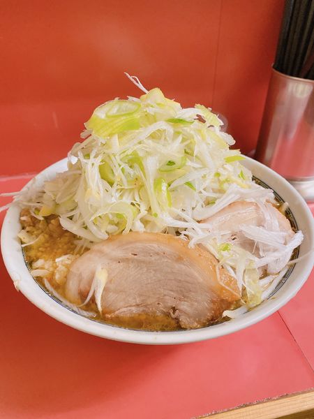 「ラーメン小　ねぎ　つけ味」@ラーメン二郎 桜台駅前店の写真