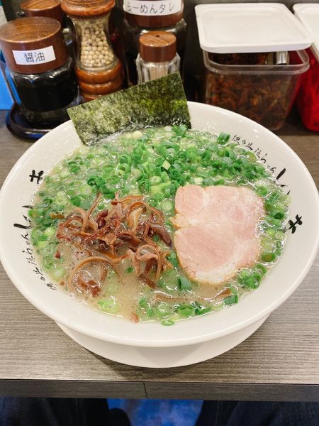 「ねぎラーメン　替え玉」@博多長浜らーめん いっきの写真