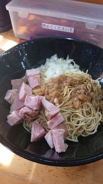 「和え玉（悪魔）にんにく抜き」@めんや天夢の写真