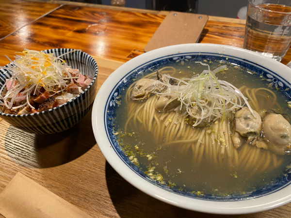 「牡蠣山椒ラーメン」@SHIBASAKITEI+の写真