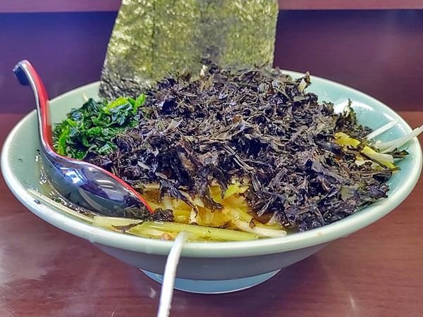 「岩海苔ネギラーメン」@ラーメンショップ 二ツ橋店の写真
