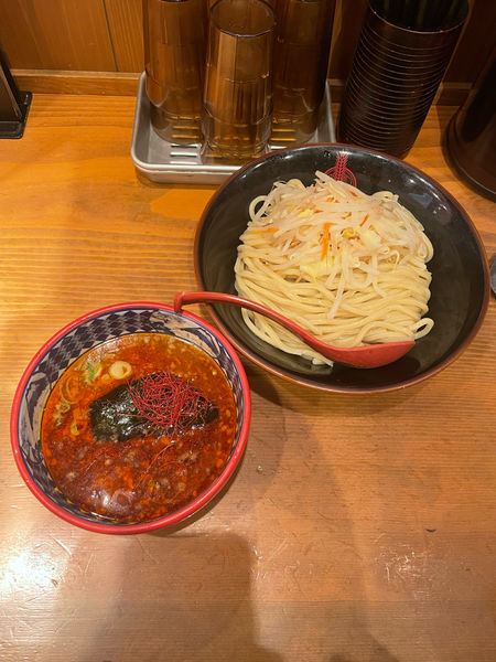 「赤味噌つけ麺(1090円)期間限定」@つけ麺専門店 三田製麺所 桜木町駅前店の写真