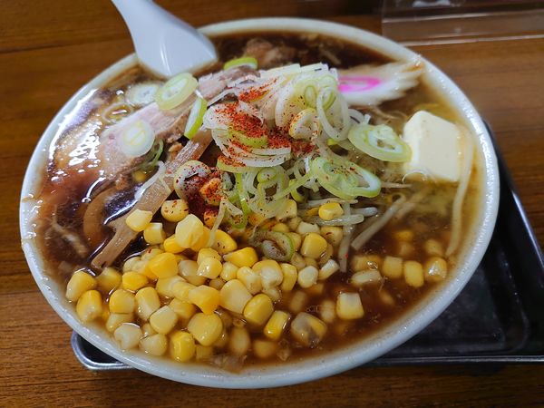 「赤ミソラーメン バター コーン」@北海道ラーメン 唐麺の写真