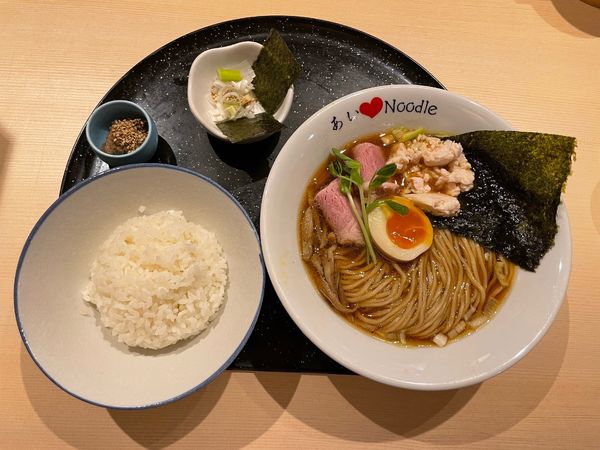 「中華そば　鯖味噌茶漬け」@らぅめん 愛ごやの写真