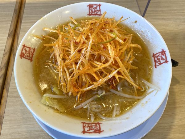 「辛ネギみそ 860円 ※中辛」@おおぎやラーメン 長野軽井沢店の写真