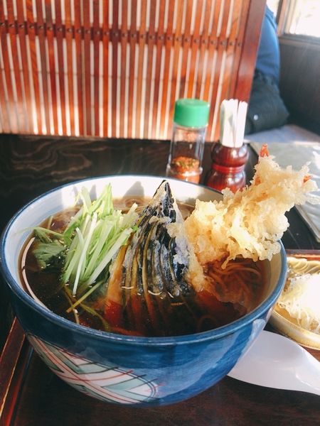「天ぷら蕎麦」@村屋東亭の写真