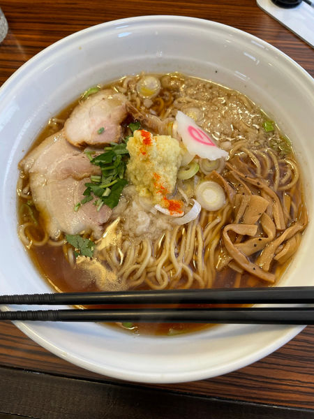 「背脂生姜らーめん　大盛」@秋刀鮪だし 宣久の写真
