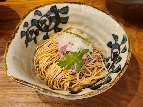 「和え玉(生醤油と秋刀魚節)」@中華そば 先崎の写真