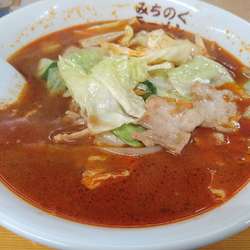 激辛肉そば(¥750)＋半ライス(¥150)