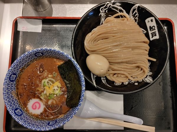 「半熟味玉濃厚つけめん」@松戸富田麺絆の写真