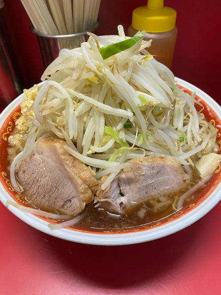 「大ラーメン　ヤサイ　アブラ　ニンニク　マシ」@ラーメン二郎 上野毛店の写真