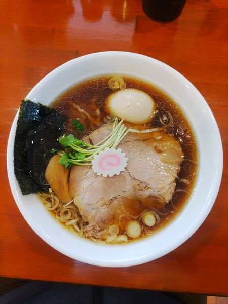 「味玉中華そば  ﾒﾝﾏ抜き」@中華そば 松井の写真