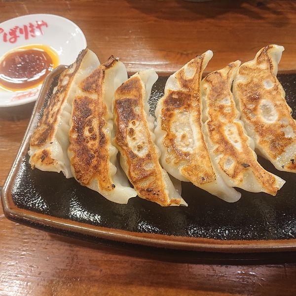 「ばりきめん味玉入り830円、特製餃子330円」@ばりきや 太田店の写真