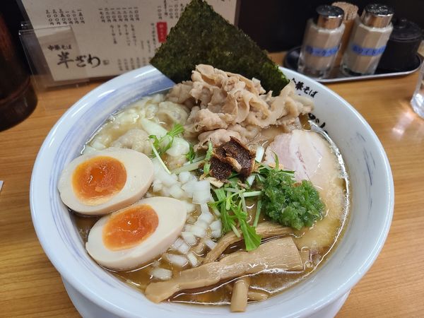 「鯛煮干しラーメン塩」@中華そば 半ざわの写真