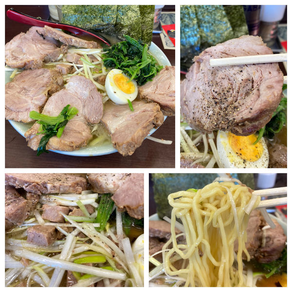 「ネギチャーシュー（玉子は店主さんご厚意）」@ラーメンショップ 二ツ橋店の写真