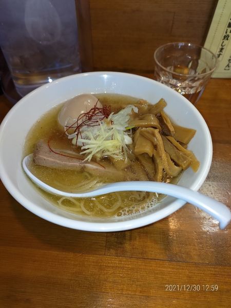 「鯛ニボ塩ラーメン+味玉+メンマ」@麺処ゆきちの写真