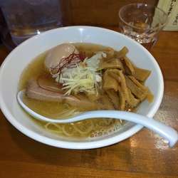 鯛ニボ塩ラーメン＋味玉＋メンマ