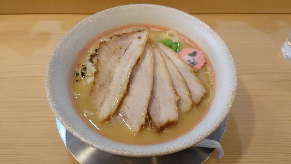 「【限定】鶏白湯（Level2） 800円」@中華そば すばる食堂の写真