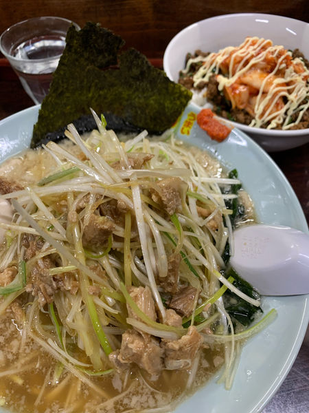 「限定 ネギラーメン キムマヨ台湾飯」@鶏こく中華 すず喜の写真