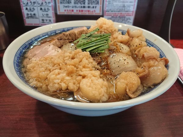 「特製スタミナ中華セット＋国産牛モツ」@中華そば たた味の写真