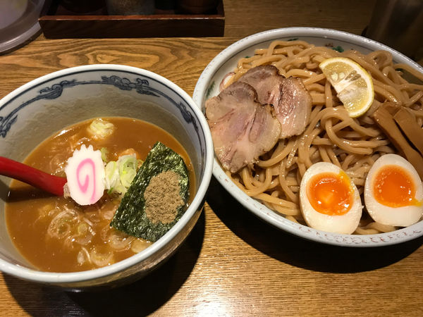 「特製つけ麺（大盛）」@麺や 六三六 本店の写真