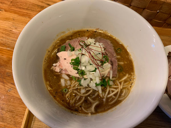 「海老と鮟肝の鶏白湯そば」@中華蕎麦 はざまの写真