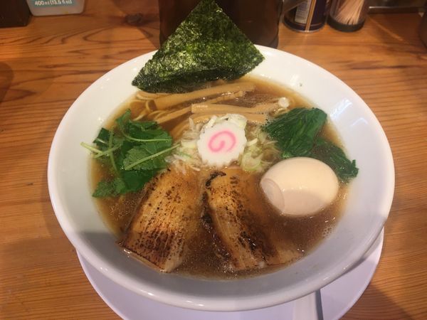 「煮干味玉中華そば」@麺屋まいどの写真