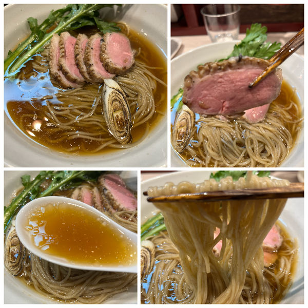 「【限定】鴨蕎麦 1100円 日本酒 600円」@柳麺 呉田-goden-の写真