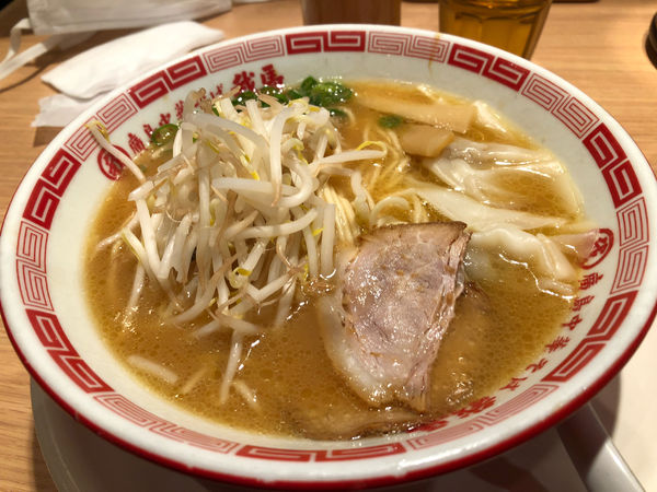 「ワンタン麺」@麺屋台 我馬 広島駅北口店の写真