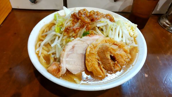 「小ラーメン（ヤサイニンニク）850円」@麺屋 歩夢の写真