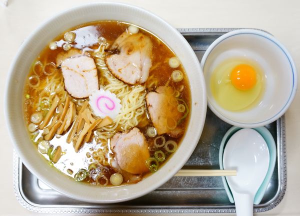 「中華麺(生玉子付)」@永福町大勝軒の写真