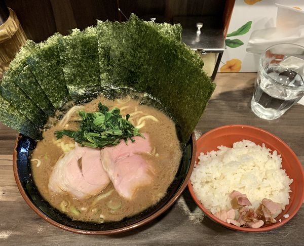 「のりラーメン920円＋小ライス120円」@神田ラーメン わいず 神田本店の写真